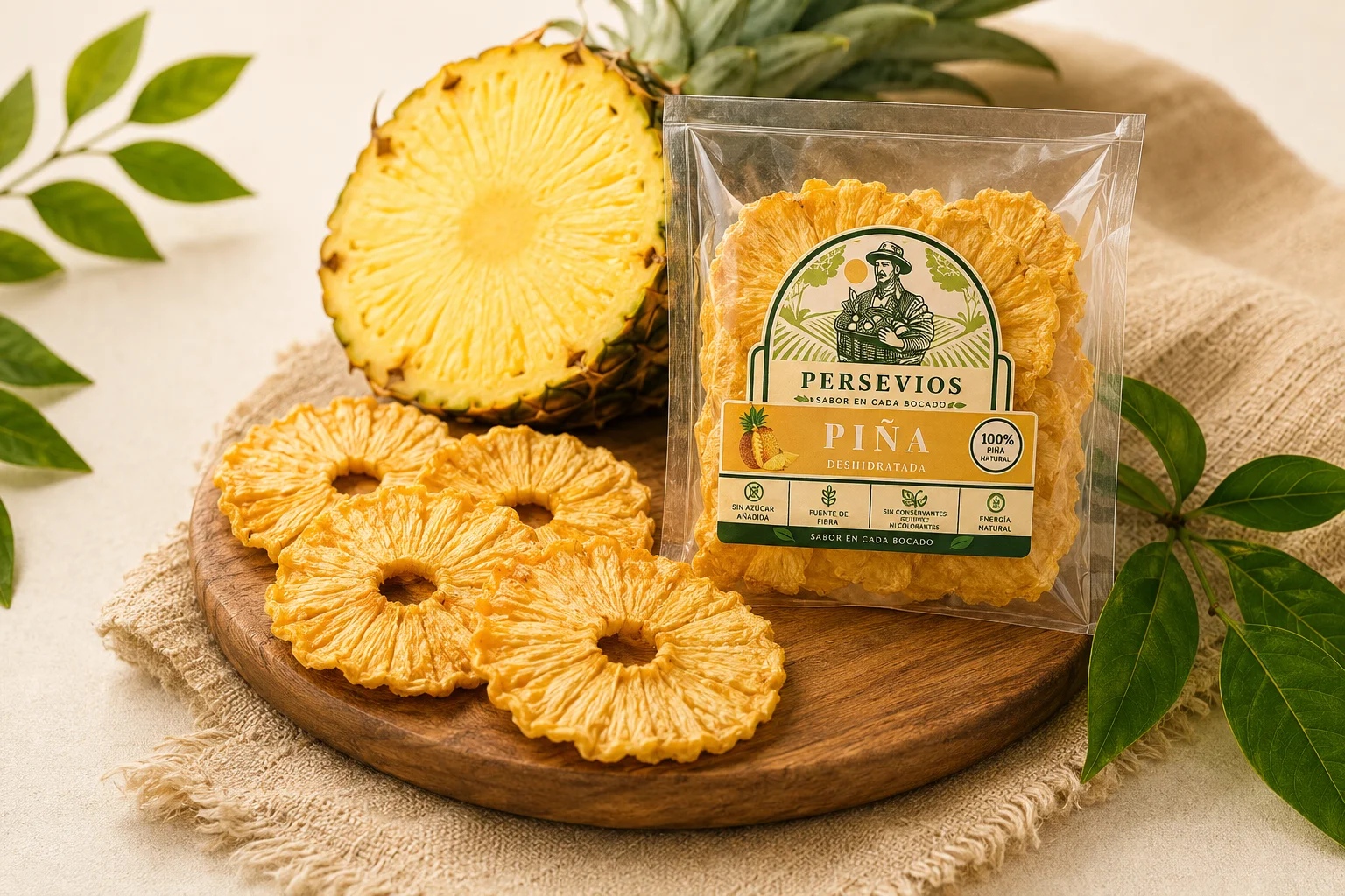 Piña deshidratada